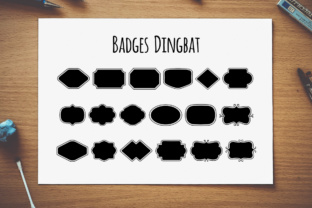 Badges Dingbat Font for Stylish Design
