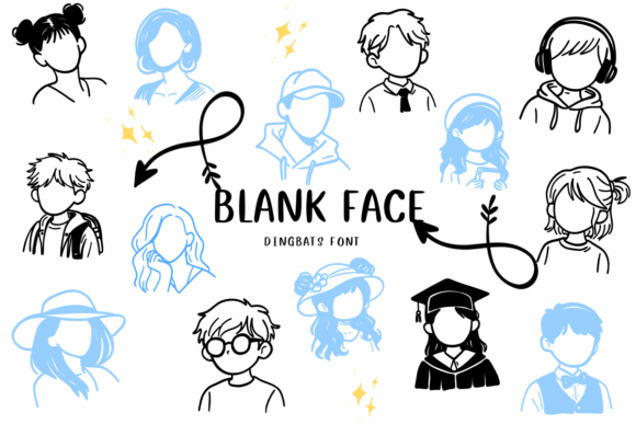 Blank Face Font: Mysterious Style for Editorial Design