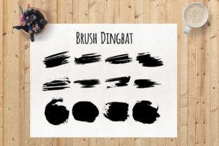 Brush Dingbat Font for Creative Projects