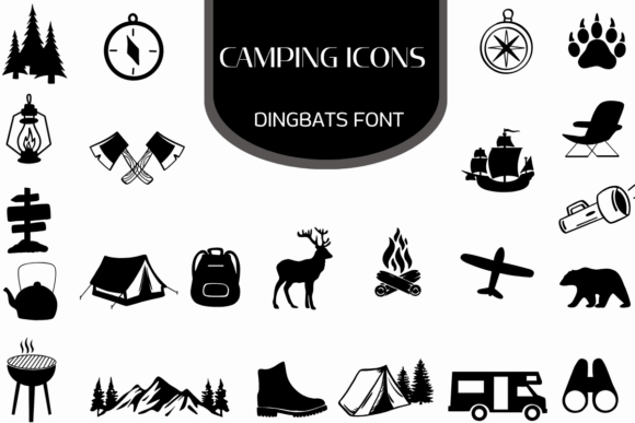 Camping Icons Font Review