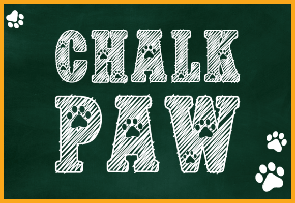 Chalk Paw Font: Playful Typography for Crafters