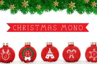 Christmas Mono Font for Festive Design