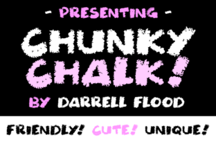 Chunky Chalk Font for Web Design