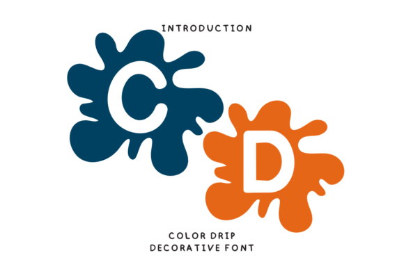 Color Drip Font for Business