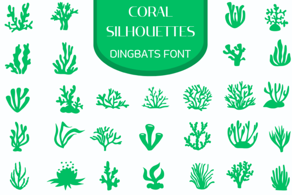 Coral Silhouettes Font for Impactful Design