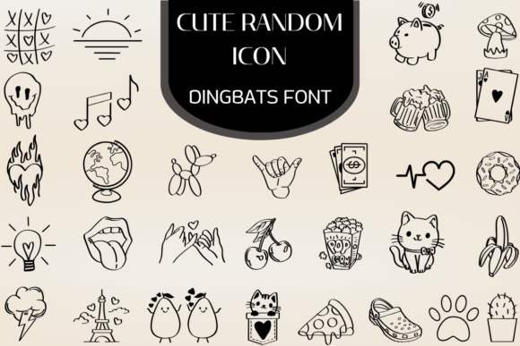 Cute Random Icons Font Review