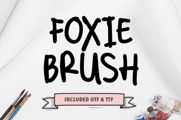 Foxie Brush: A Bold Handwritten Font