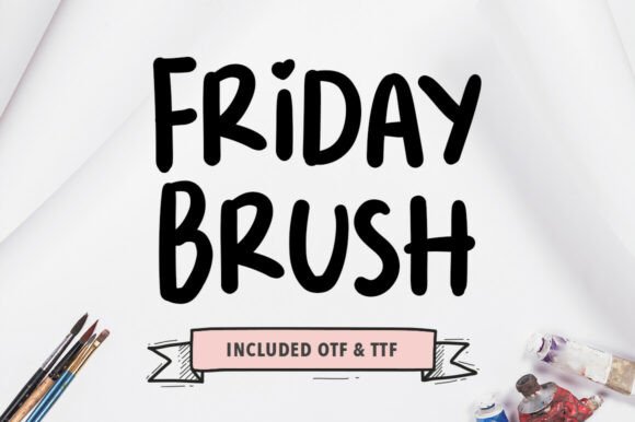 Friday Brush Font for Web Design