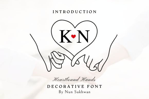 Heartbound Hands: A Creative Font for Branding