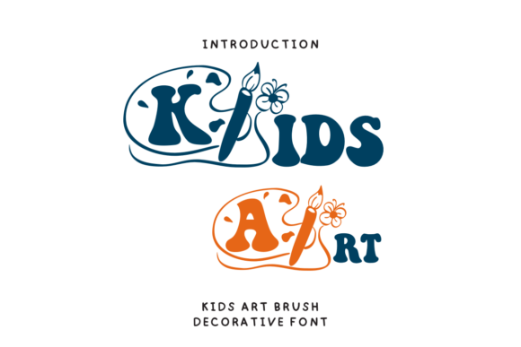 Kids Art Brush Font for Business