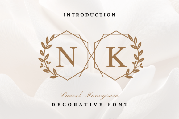 Laurel Monogram Font