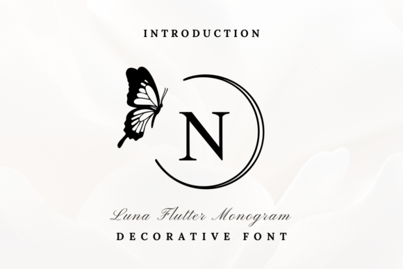 Luna Flutter Monogram: A Handwritten Font for Creative Projects