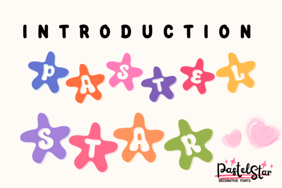 Pastel Star: A Delicate Display Font