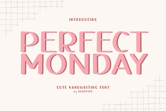 Perfect Monday: A Modern Handwriting Font