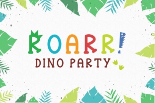Roarr Dino Party Font for Bold Branding