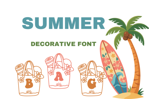 Summer Bag Font for Creative Projects