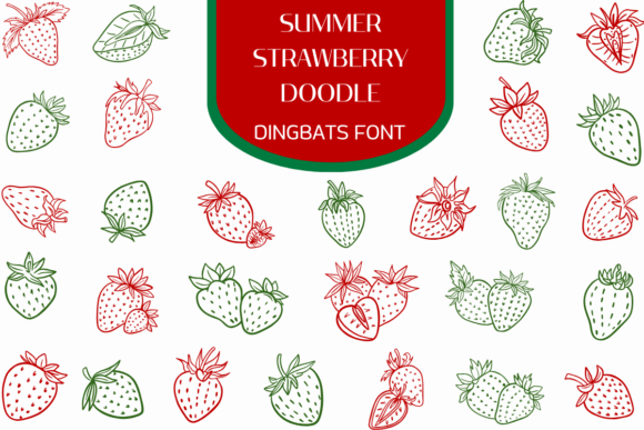Summer Strawberry Doodle Font Review
