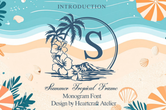 Summer Tropical Frame Font