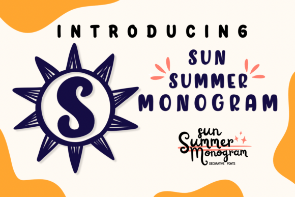 Sun Summer Monogram Font