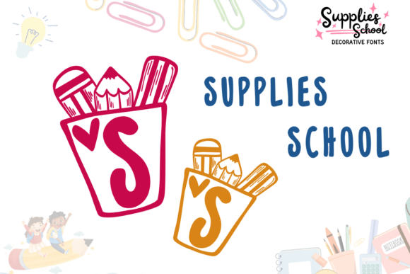 Supplies School Font for Web Design