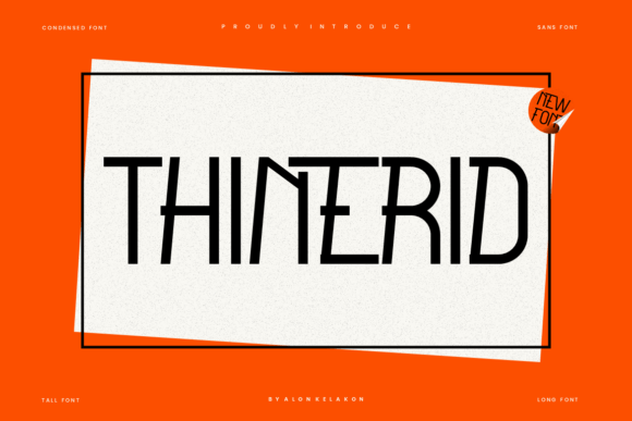 Thinerid: A Delicate Sans Serif for Elegant Design