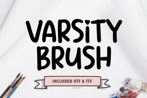 Varsity Brush: A Bold, Friendly Display Font