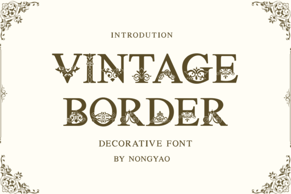Vintage Border Font Review